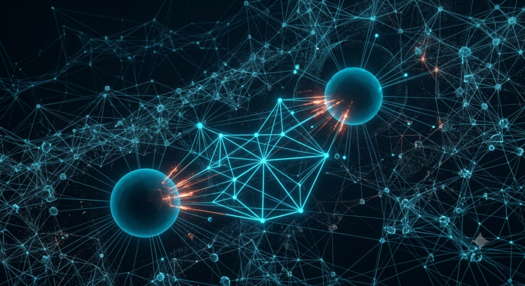 space two blue node