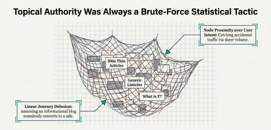 Topical Authority is a fishnet
